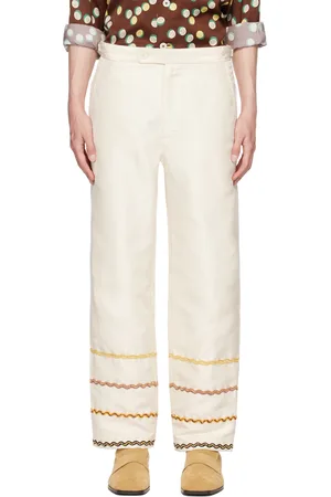 BODE Off-White Rickrack Trousers