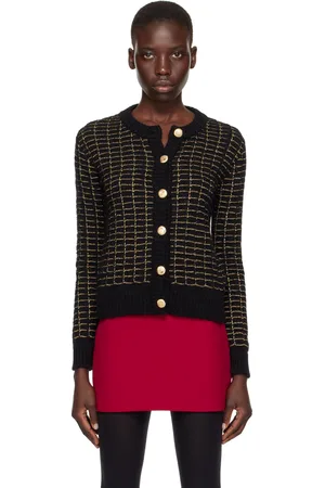 Ernest W. Baker Black Check Cardigan