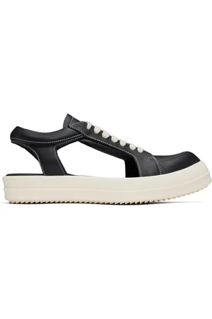 Rick Owens Black Hollywood Hollowed Vintage Sneaks Sneakers