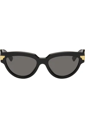 Bottega Veneta Black Cat-Eye Sunglasses