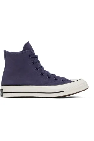 Converse Purple Chuck 70 Heritage Suede Sneakers