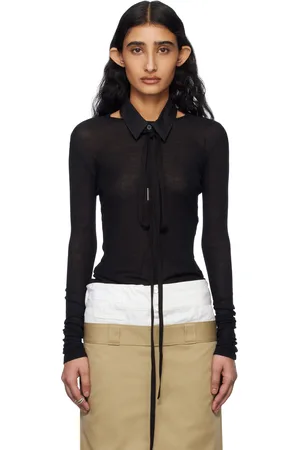ANN DEMEULEMEESTER Black Fiene Long Sleeve T-shirt