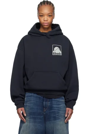 Rhude Black Moonlight Badge Hoodie