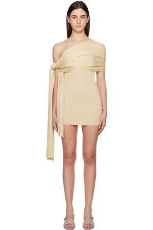AYA MUSE Beige Chara Minidress