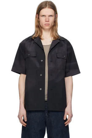 JiyongKim Sun-Bleached Tailored Collar Shirt