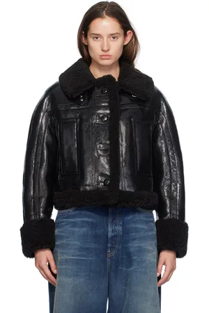 Stand Studio Black Aby Faux-Leather Jacket