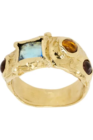 Mondo Mondo Gold Suede Ring