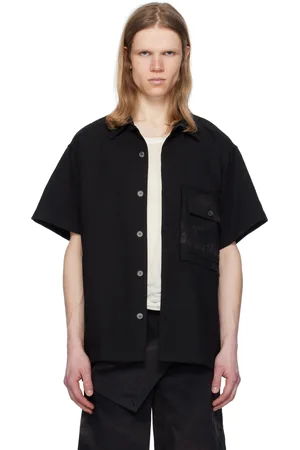 JiyongKim Sun-Bleached Patch Pocket Shirt