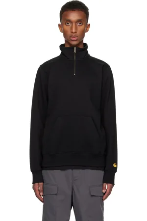 Carhartt Black Chase Neck Zip Sweatshirt