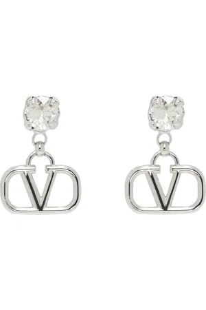 VALENTINO GARAVANI Silver VLogo Signature Earrings