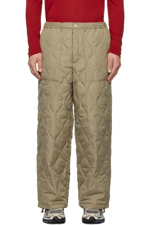 TAION Beige Military Down Trousers