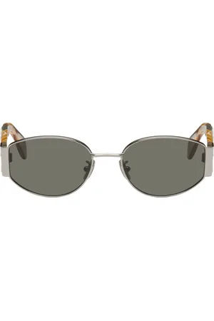 Retrosuperfuture Gunmetal & Brown X Sunglasses