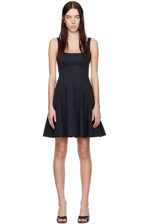 Staud Black Wells Minidress