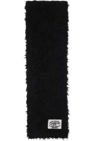 Acne Studios Black Fluffy Scarf