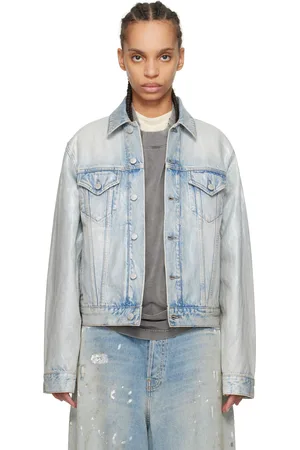 Acne Studios Blue Rye Holo Mermaid Denim Jacket