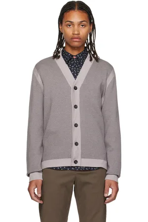Paul Smith Purple Broad Stripe Zebra Cardigan