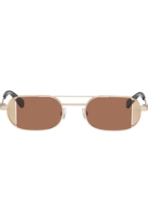 OFF-WHITE Gold Lynn Sunglasses