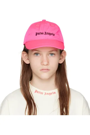 Palm Angels Kids Pink Logo Baseball Cap