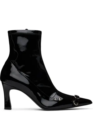 Justine Clenquet Black Patti Boots