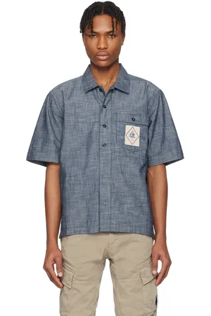 C.P. Company Blue Chambray Short Sleeve Shirt