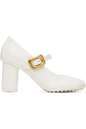 Bottega Veneta White Atomic Pumps