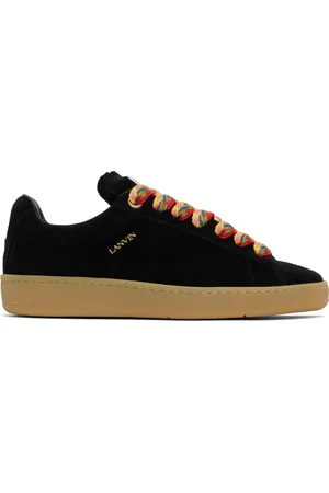 Lanvin Black Suede Curb Lite Sneakers