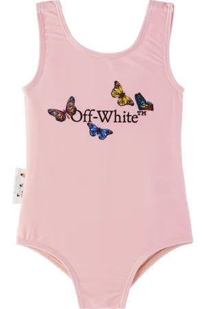 OFF-WHITE Baby Pink Butterfly Bookish Swimsuit