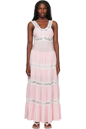 Frankies Bikinis Pink Dakota Maxi Dress