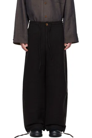 Aviva Jifei Xue Black Parachute Trousers