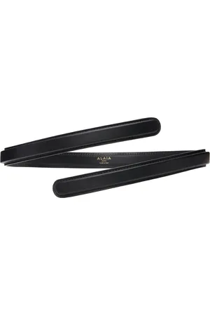 Alaïa Black Flex Thin Twist Belt