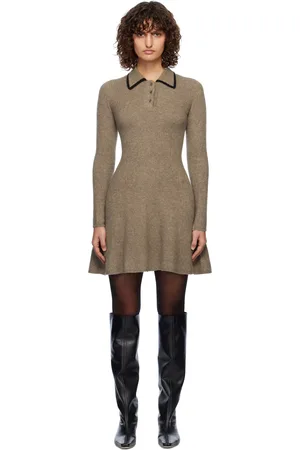 Staud Taupe Dujour Minidress
