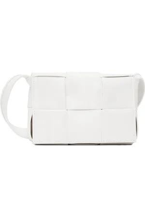 Bottega Veneta White Cassette Messenger Bag