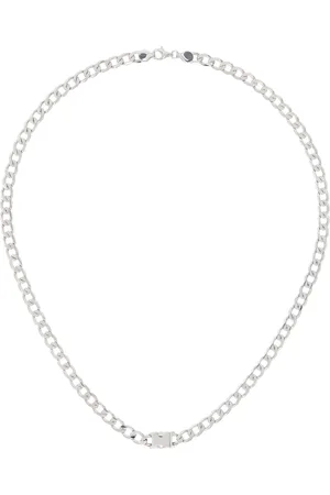 ALAN CROCETTI Silver Unity Curb Chain Necklace