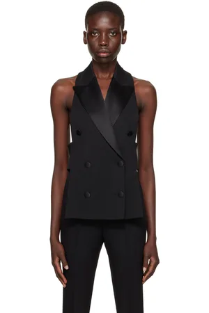Dolce & Gabbana Black Double-Breasted Vest