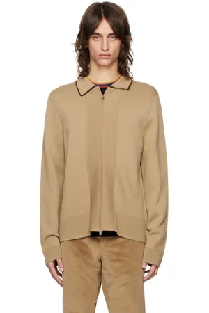 Paul Smith Tan Zip Through Cardigan