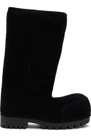 Balenciaga Alaska Fur High Boots