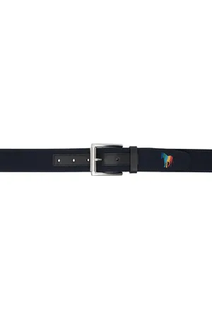 Paul Smith Navy Zebra Belt