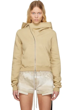 Rick Owens Beige Hollywood Mountain Hoodie