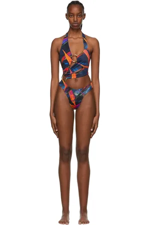 Louisa Ballou Multicolor Recycled Nylon One-Piece Swimsuit