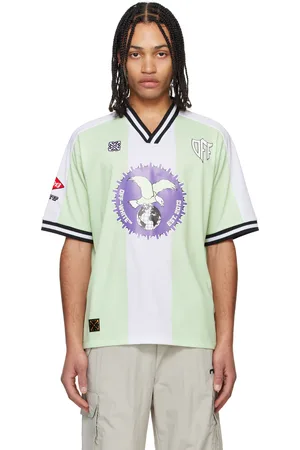 OFF-WHITE Green & White Cap 23 Soccer Jersey