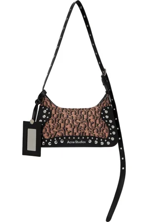 Acne Studios Pink & Black Monogram Platt Mini Bag