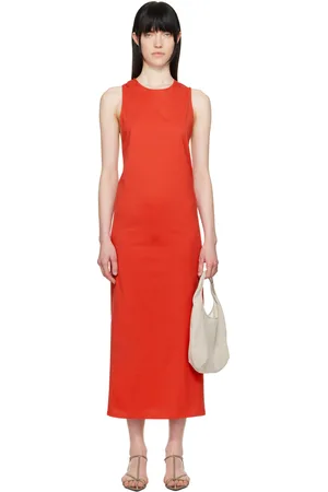 Loulou de Saison Red Rayna Midi Dress