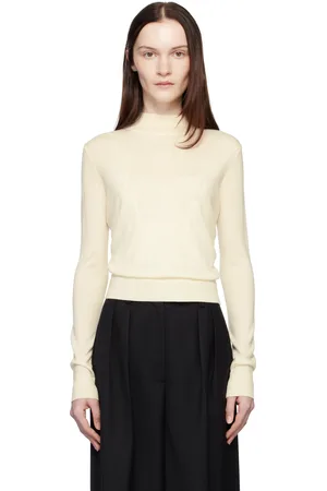 ANINE BING Off-White Monique Long Sleeve Sweater