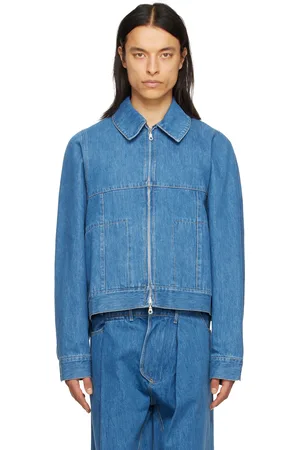 Bianca Saunders Blue Bowl Denim Jacket