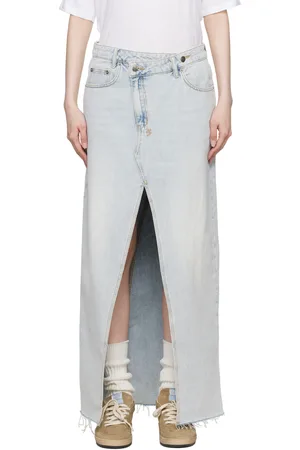 KSUBI Blue Relax Skyfall Denim Maxi Skirt