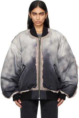 Acne Studios Black Printed Bomber Jacket