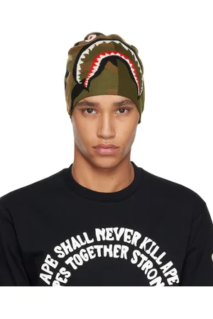 BAPE Green 1st Shark Knit Beanie