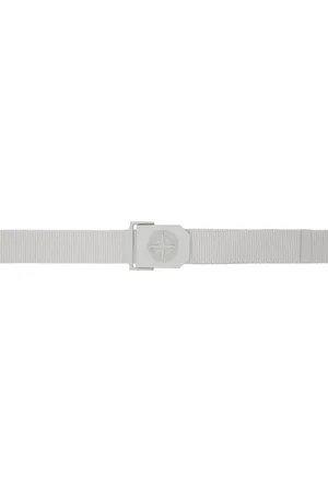 Stone Island Gray 94071 Tape Belt