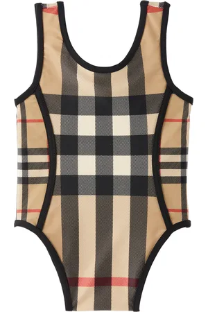 Burberry Baby Beige Check Swimsuit