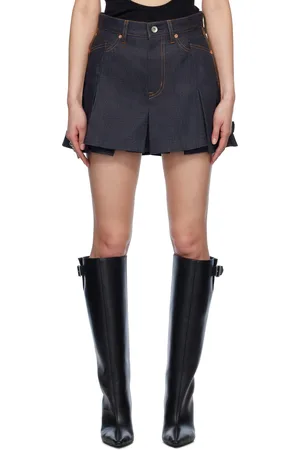 SACAI Indigo Mix Denim Shorts